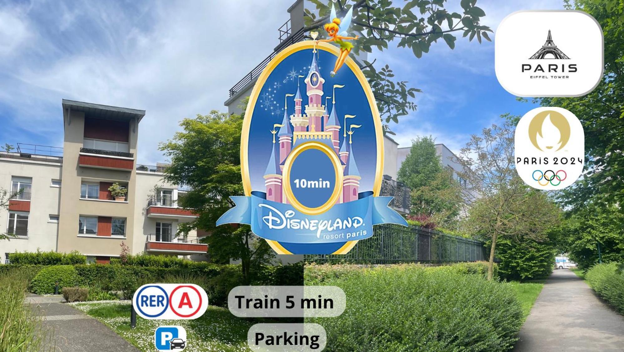 Appartement Family Terrasse 6-7Pers Proche Disney Et Gare Montévrain Zewnętrze zdjęcie